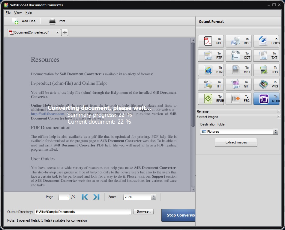 Soft4Boost Document Converter - Screenshot #2