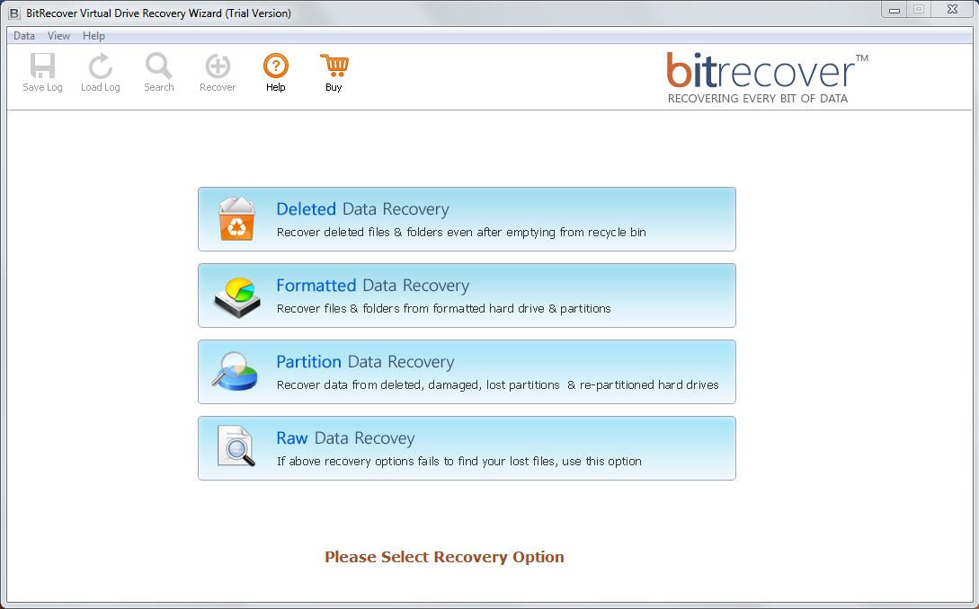 BitRecover Virtual Drive Recovery Wizard - Screenshot #1