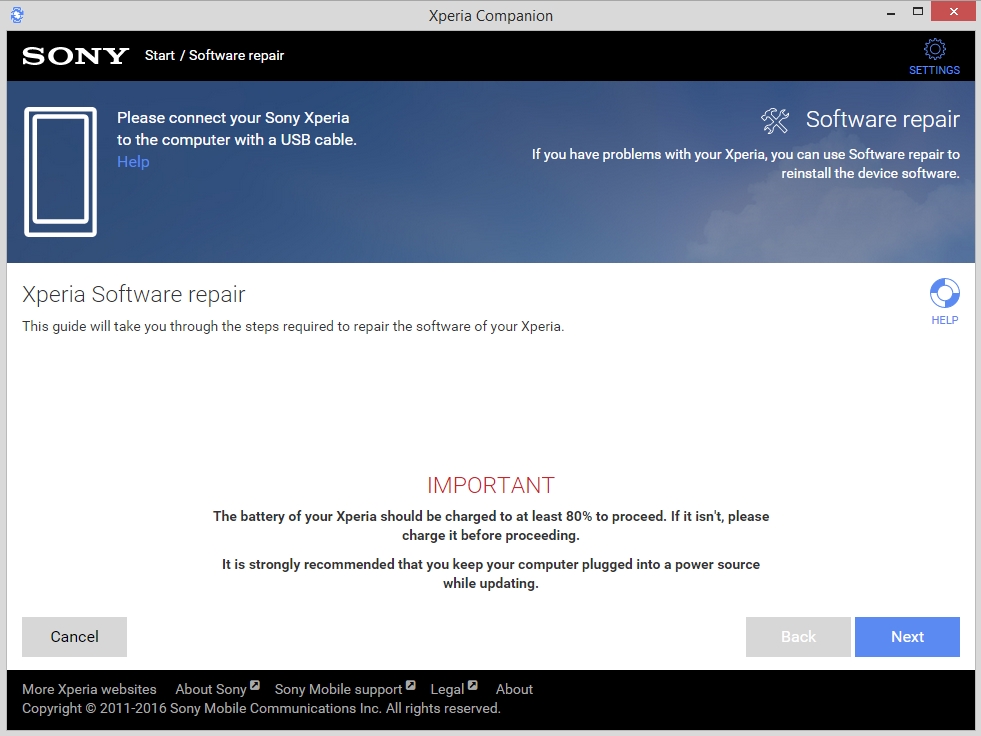 Xperia Companion - Screenshot #13