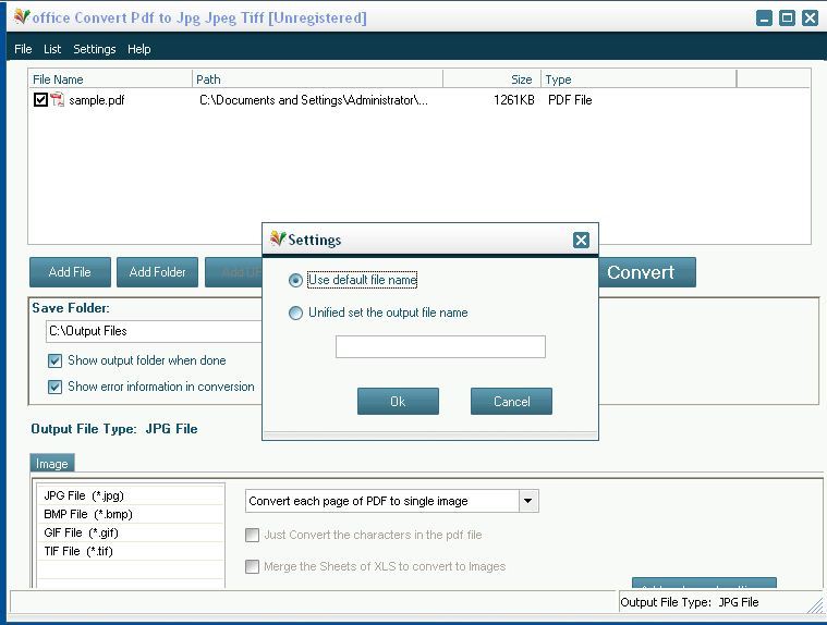 office Convert Pdf to Jpg Jpeg Tiff  - Screenshot #5