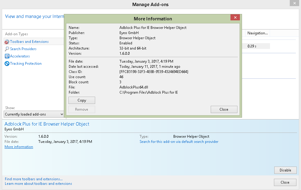 Adblock Plus for IE - Screenshot #2