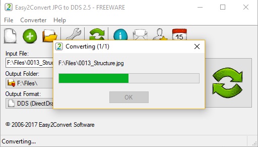 Easy2Convert JPG to DDS - Screenshot #1
