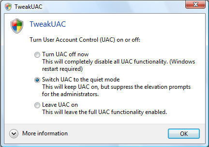 TweakUAC - Screenshot #2