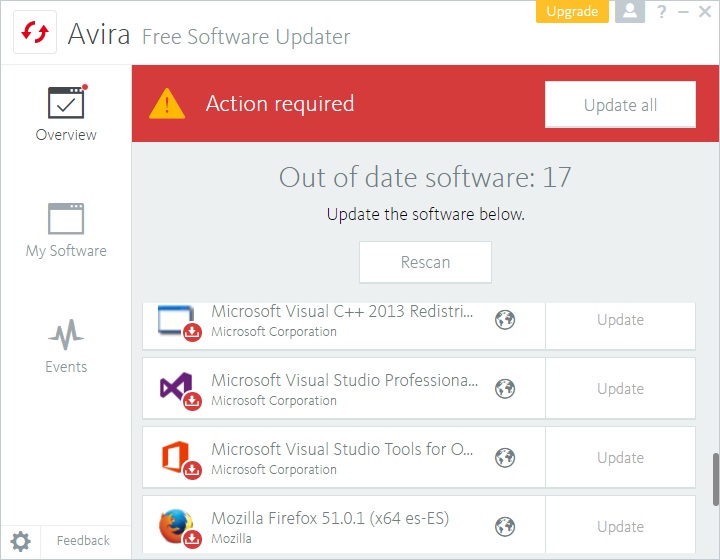 Avira Software Updater - Screenshot #5