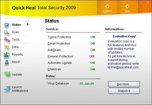 quick heal total security offline update