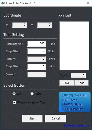 Free Auto Clicker - Screenshot #4