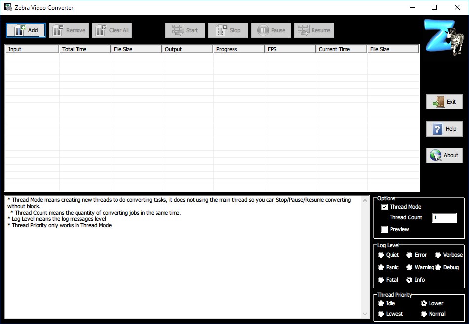 Zebra Video Converter - Screenshot #1