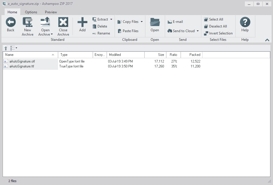 Ashampoo ZIP 2017 - Screenshot #5