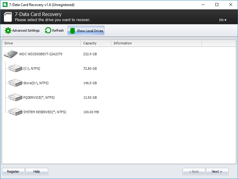7-Data Card Recovery - Screenshot #4
