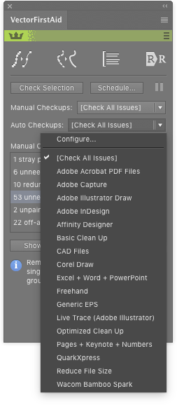 VectorFirstAid for Adobe Illustrator CS6-CC - Screenshot #1