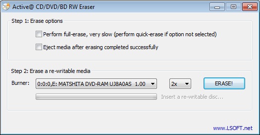Active@ DVD Eraser - Screenshot #4