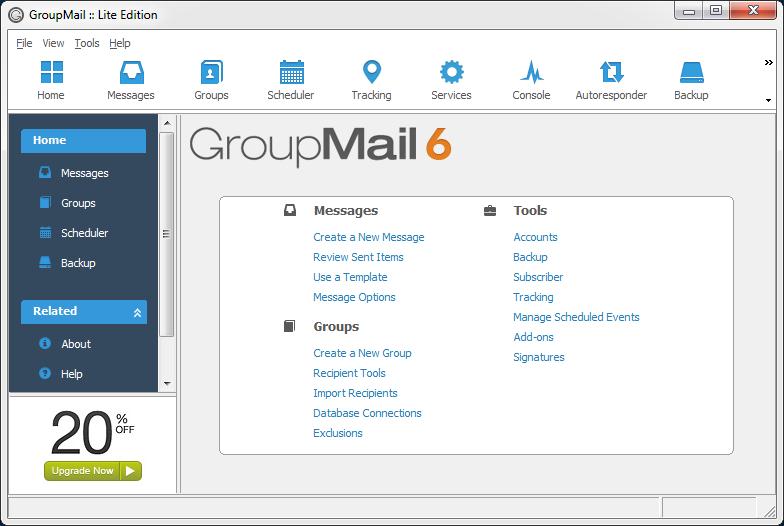 GroupMail Lite Edition - Screenshot #1