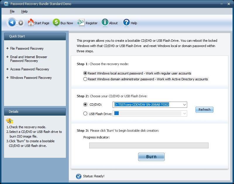 Password Recovery Bundle Standard - Screenshot #2