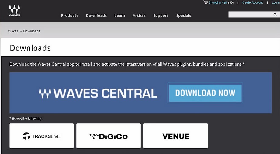 Waves central login
