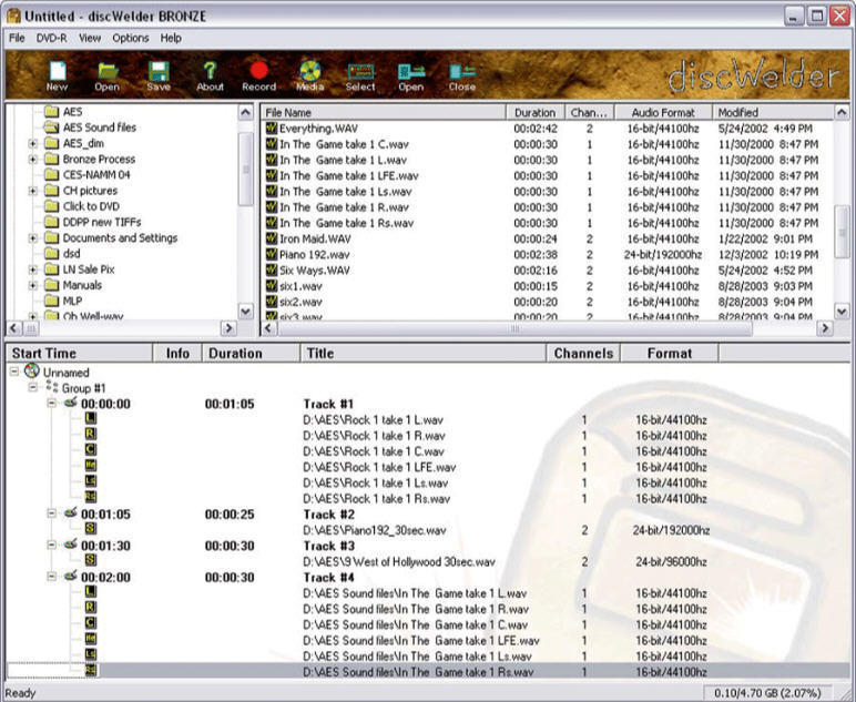 discWelder BRONZE - Screenshot #1