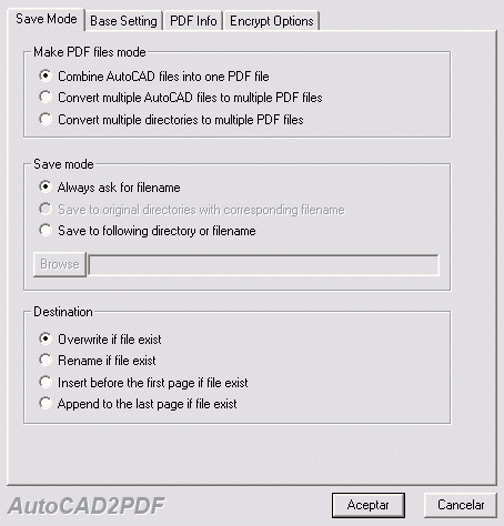 AutoCAD DWG and DXF To PDF Converter - Screenshot #9