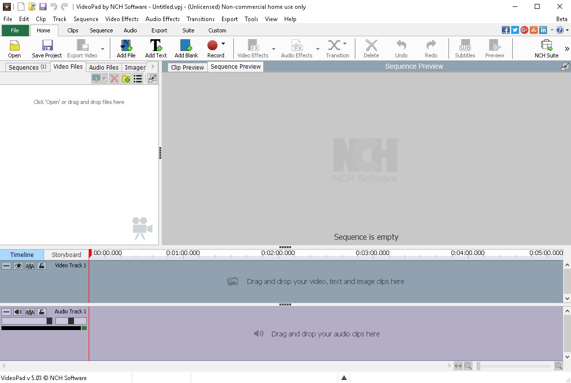 VideoPad Video Editor - Screenshot #5