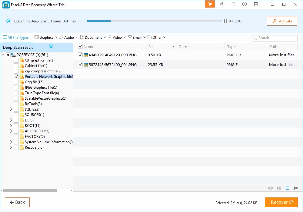 EaseUS Data Recovery Wizard - Screenshot #8