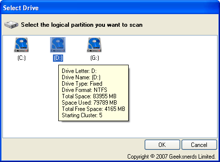 NTFS Formatted Drive Recovery - Screenshot #1