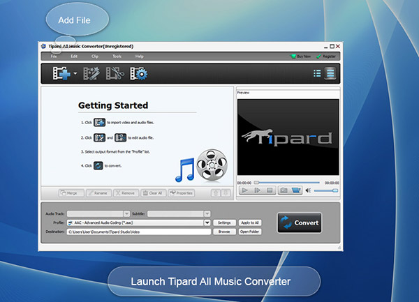 Tipard All Music Converter - Screenshot #1