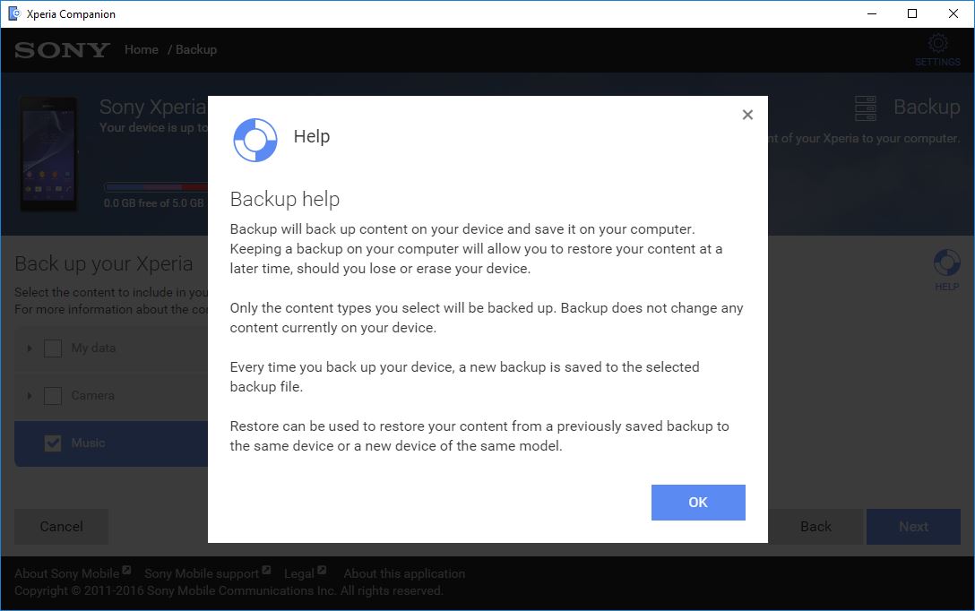 Xperia Companion - Screenshot #6