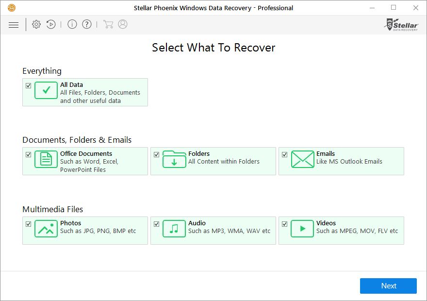 Stellar Phoenix Windows Data Recovery - Professional - Screenshot #6
