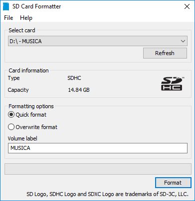 SD Card Formatter - Screenshot #3