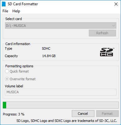 SD Card Formatter - Screenshot #1