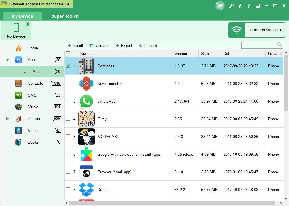 iStonsoft Android File Manager - Screenshot #3