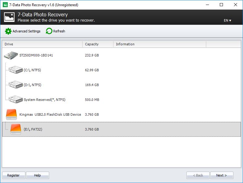 7-Data Photo Recovery - Screenshot #5