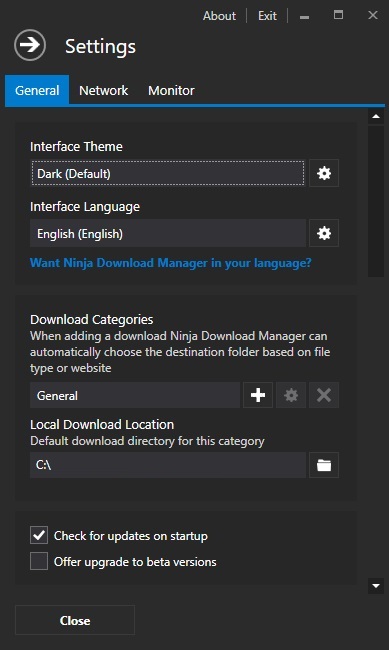 ninja download manager