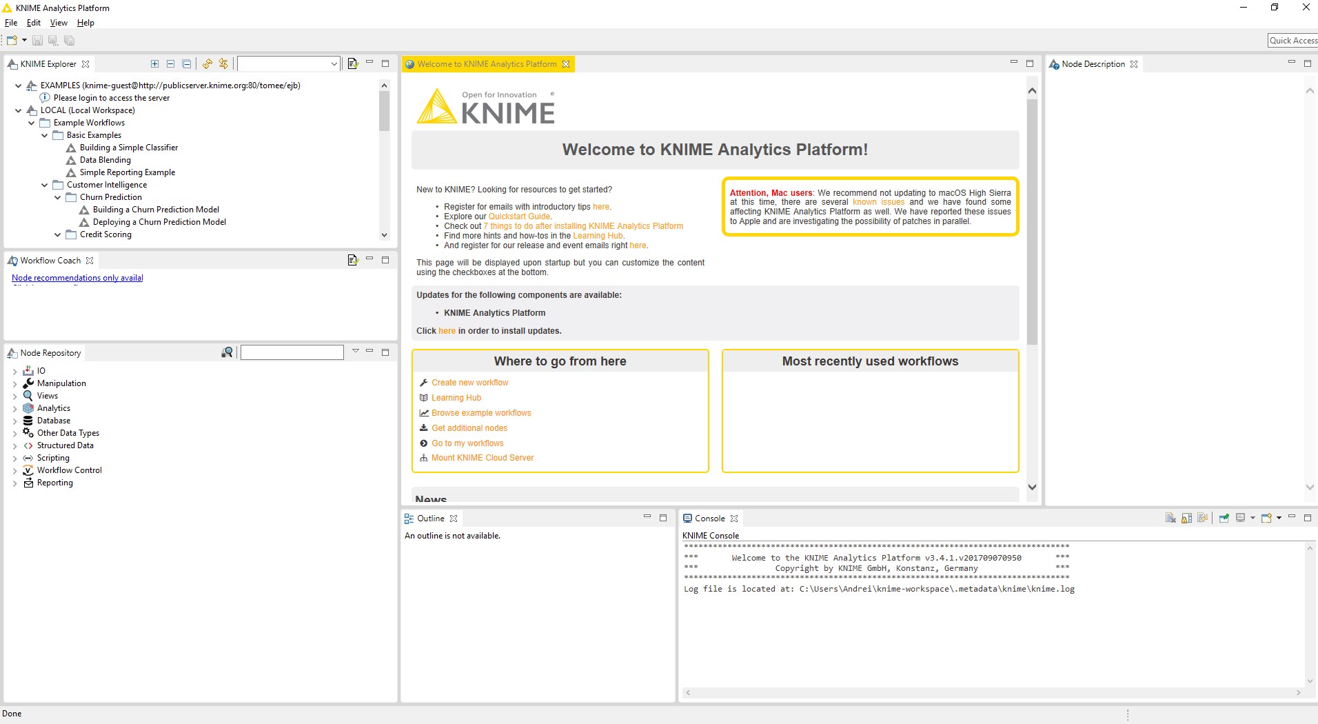 KNIME Analytics Platform latest version - Get best Windows software