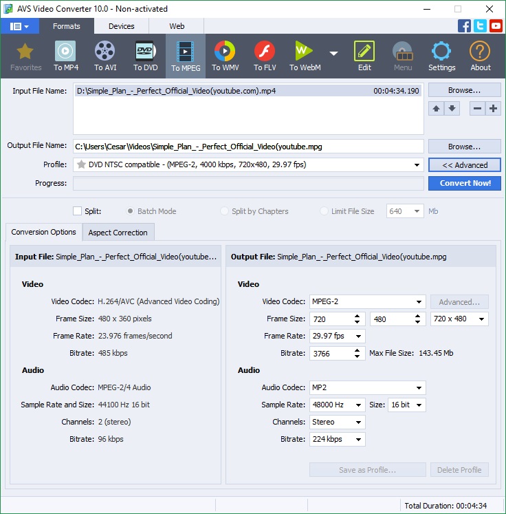 AVS Video Converter - Screenshot #1