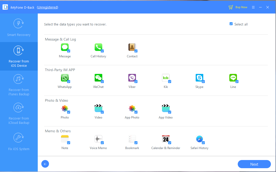 iMyfone D-Back - Screenshot #11