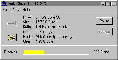 Disk CleanUp 2000 - Screenshot #1