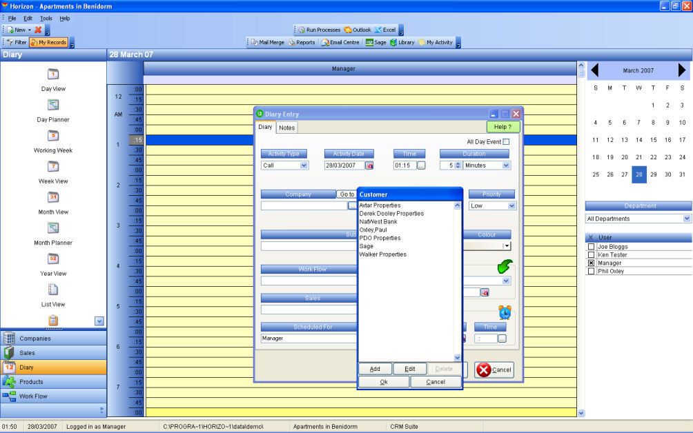 Horizon CRM - Screenshot #1