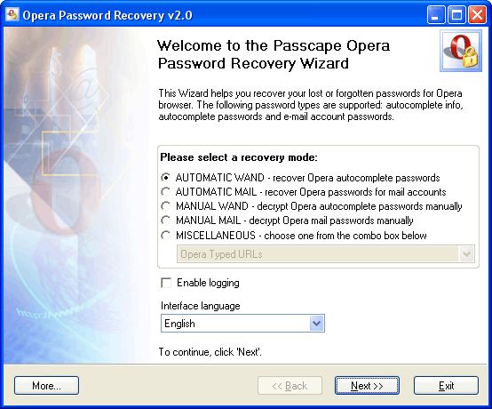 Opera Password Recovery - Screenshot #7