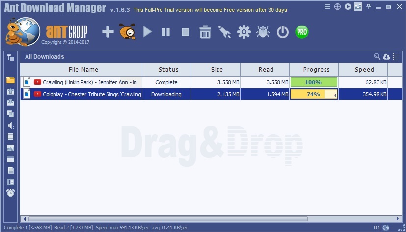 Ant Download Manager - Screenshot #17