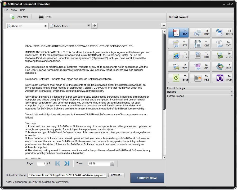 Soft4Boost Document Converter - Screenshot #1