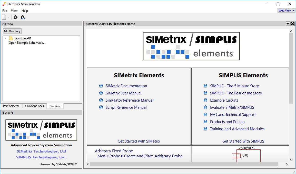 Simetrix Software SIMetrix-SIMPLIS Elements download for free - SoftDeluxe