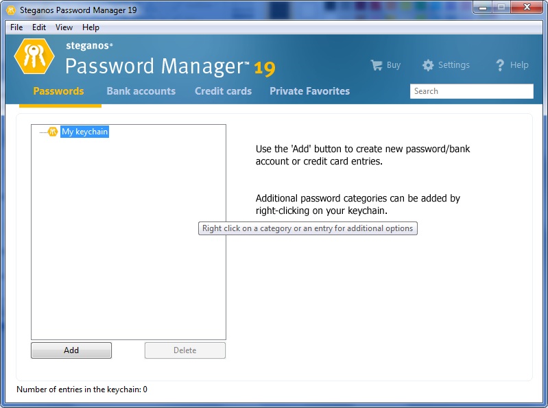 Steganos Password Manager - Screenshot #14