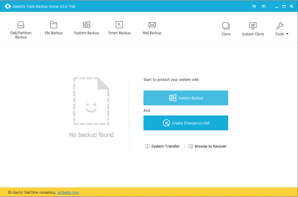 EASEUS Todo Backup Home - Screenshot #2