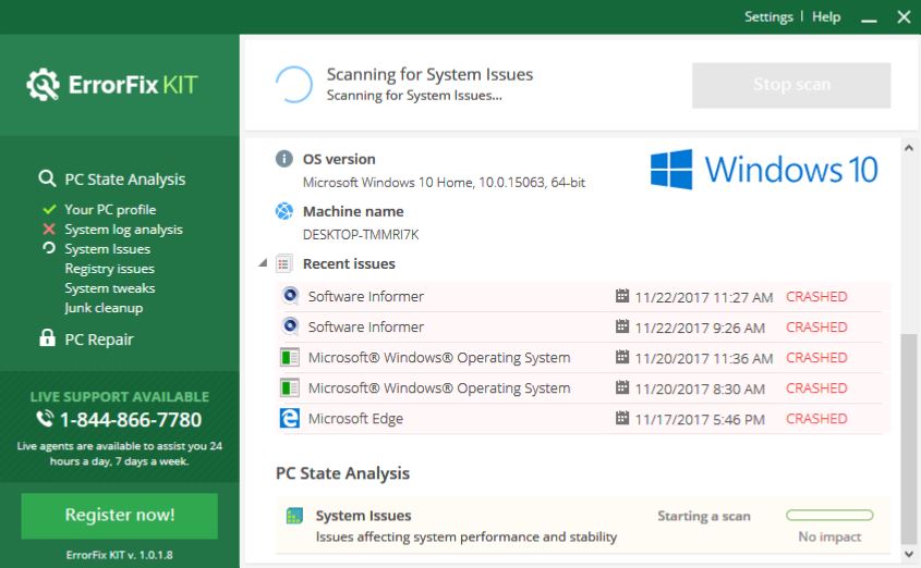 ErrorFix Kit - Screenshot #1