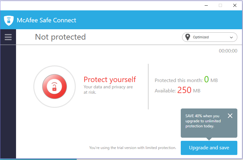 Что такое mcafee safe connect на компьютере