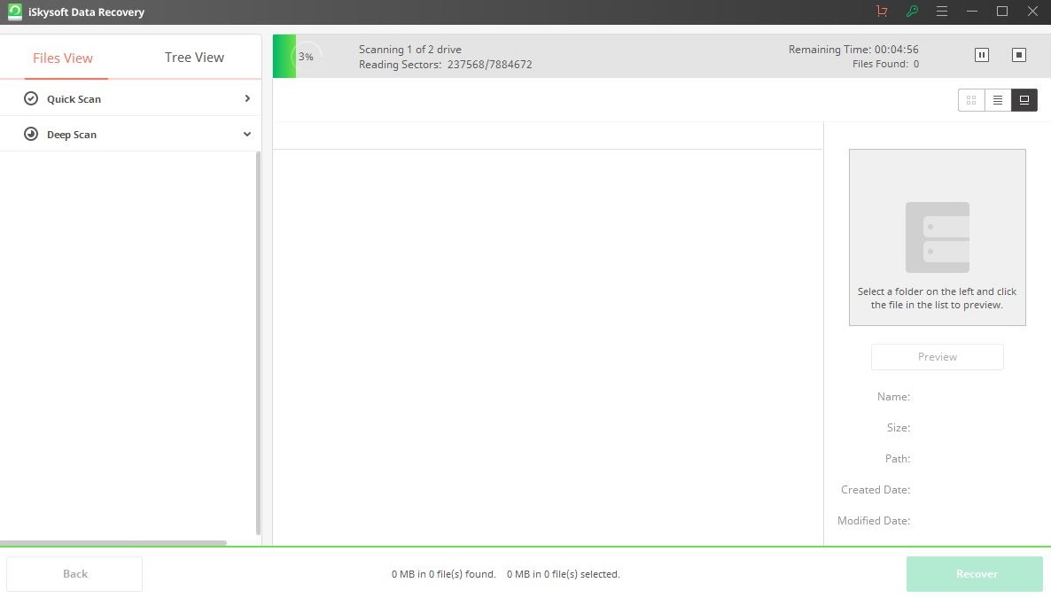iSkysoft Data Recovery - Screenshot #1