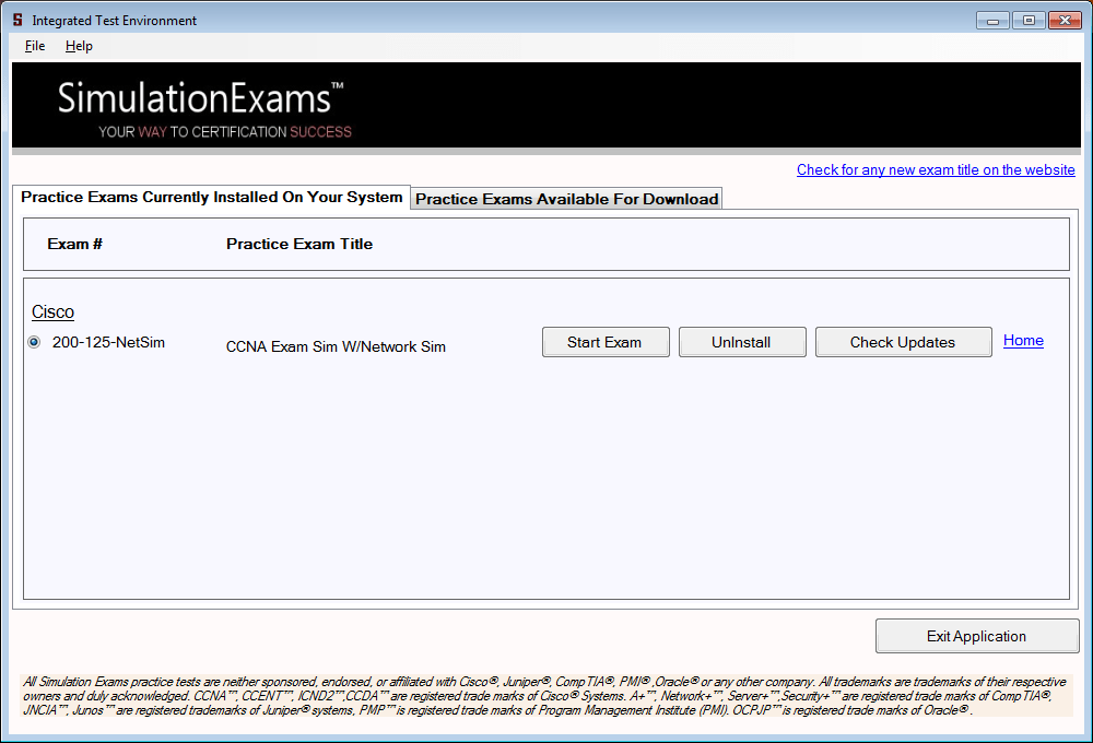 ExamSimulator For CCNA W NetSim 200-125 - Screenshot #2
