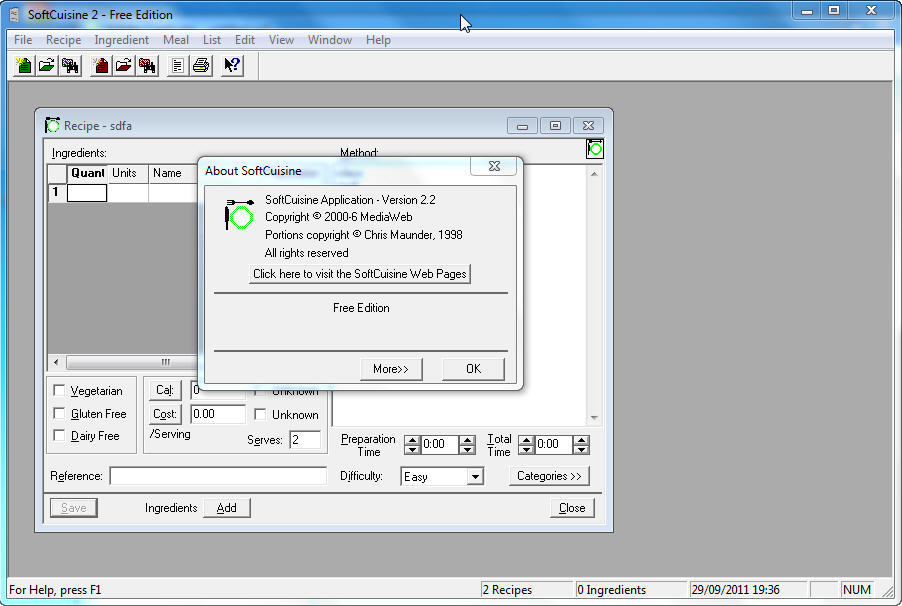 SoftCuisine - Screenshot #1