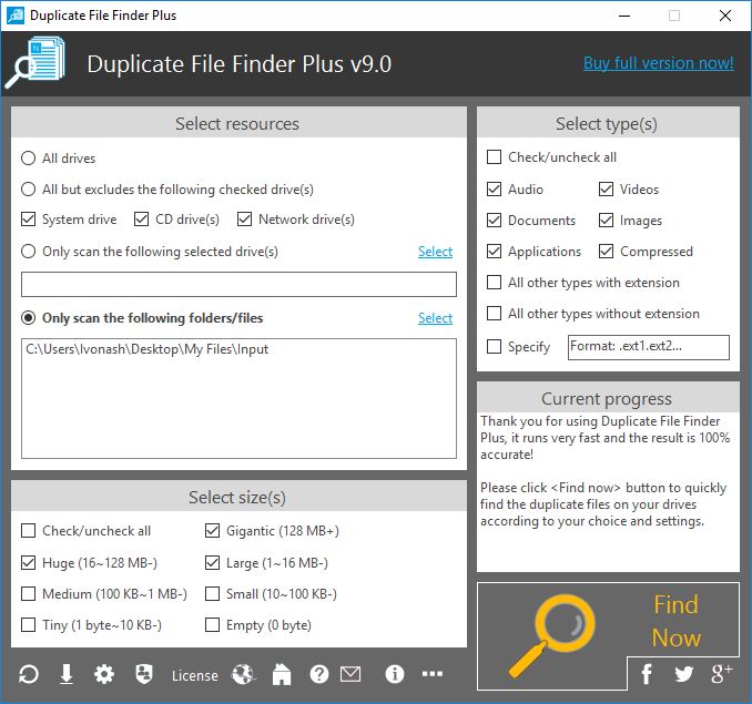 Duplicate File Finder Plus - Screenshot #8