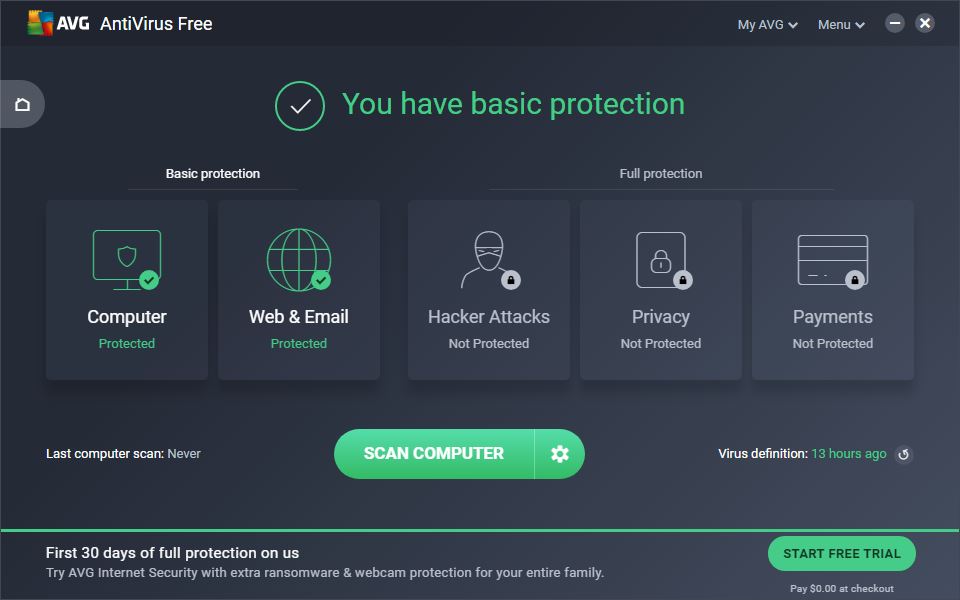 AVG AntiVirus Free - Screenshot #5
