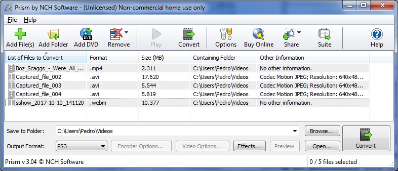 instal Prism Video File Converter